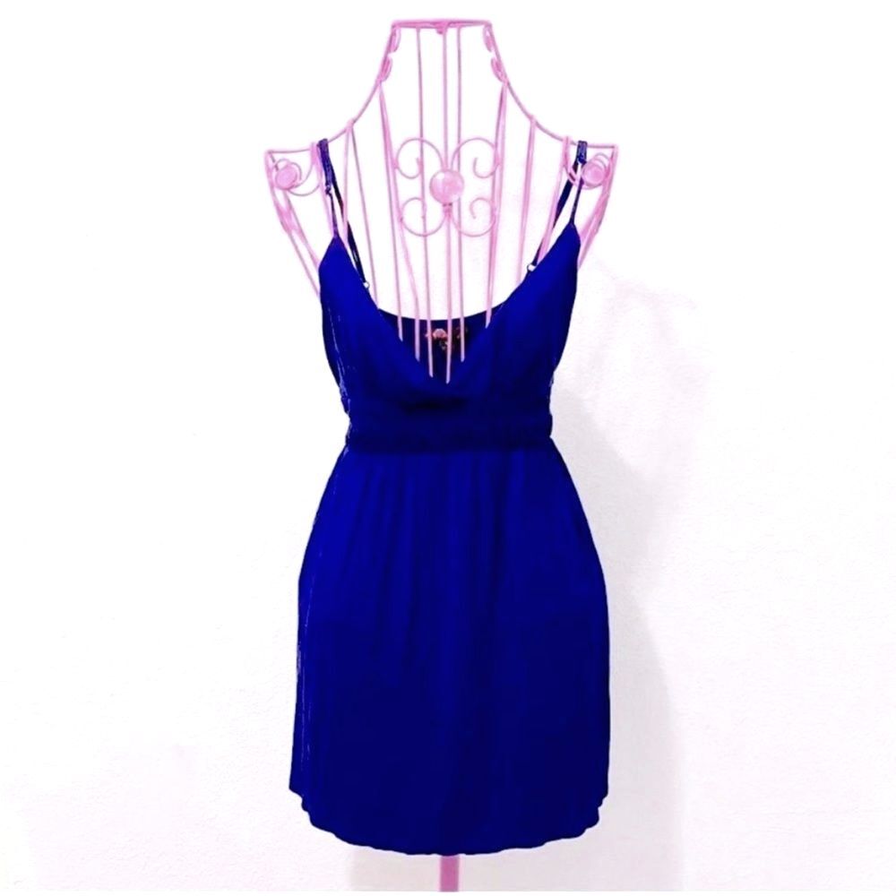 Blue spaghetti strap y2k tank top